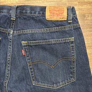 Levi's 505 Blue Straight Jeans with Classic Fit. Size 12 Husky 32/27